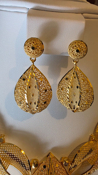Gold Plated 2PCS CHOKER SET-N-483