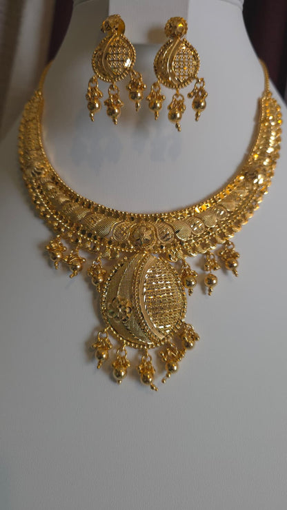 Gold Plated 2 PCS CHOKER SET-N369
