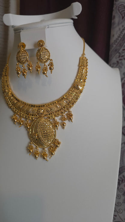 Gold Plated 2 PCS CHOKER SET-N369