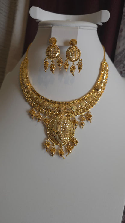 Gold Plated 2 PCS CHOKER SET-N369