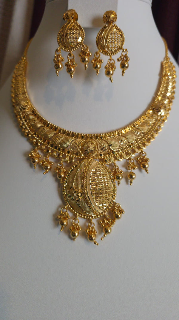Gold Plated 2 PCS CHOKER SET-N369