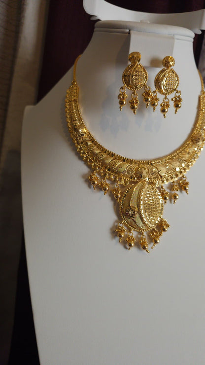 Gold Plated 2 PCS CHOKER SET-N369