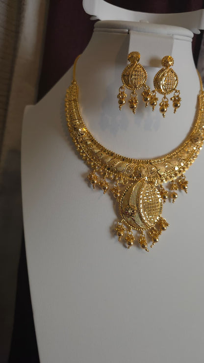 Gold Plated 2 PCS CHOKER SET-N369