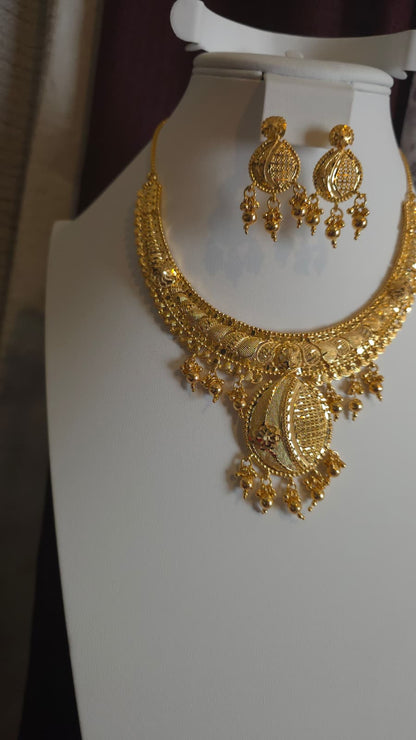 Gold Plated 2 PCS CHOKER SET-N369