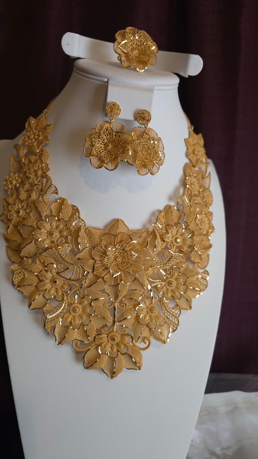 Gold Plated 3 PCS CHOKER SET-N126