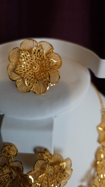 Gold Plated 3 PCS CHOKER SET-N126