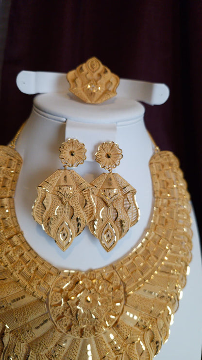 Gold Plated 3 PCS CHOKER SET-N131