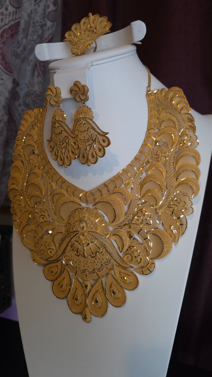 Gold Plated 3 PCS CHOKER SET-N132