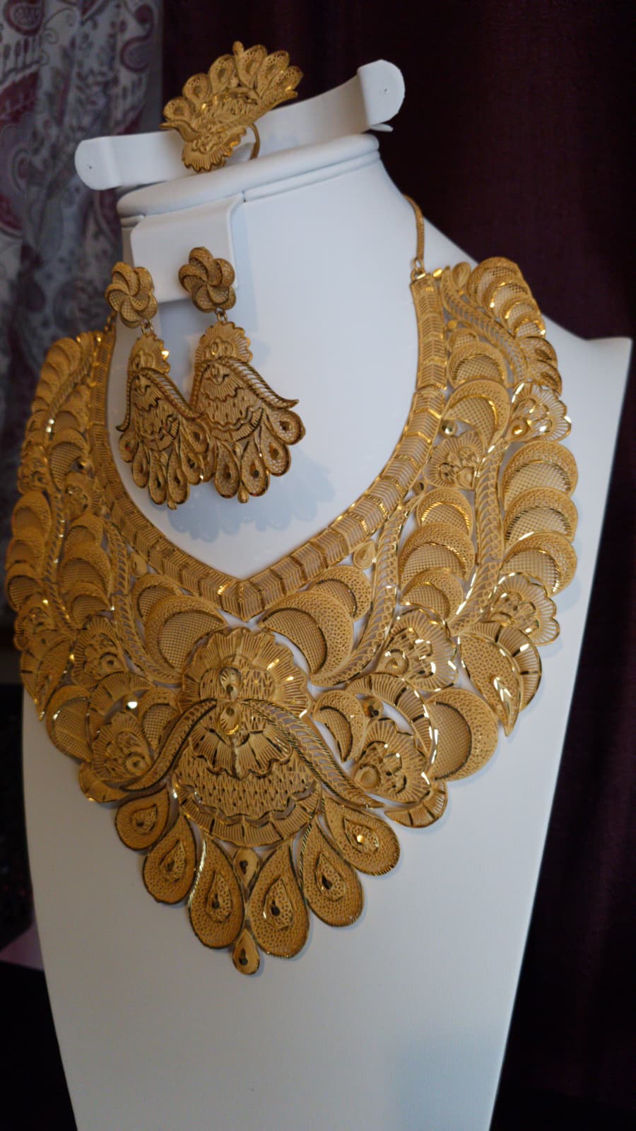 Gold Plated 3 PCS CHOKER SET-N132