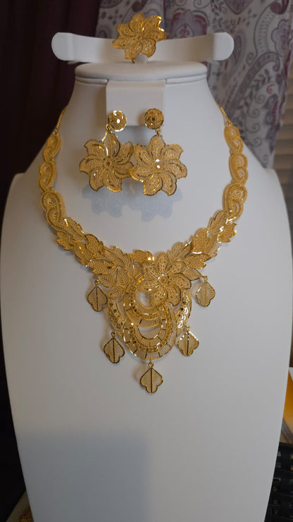 Gold Plated 3 PCS CHOKER SET-N135