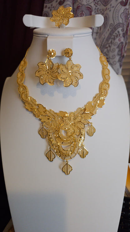 Gold Plated 3 PCS CHOKER SET-N135