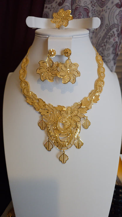 Gold Plated 3 PCS CHOKER SET-N135