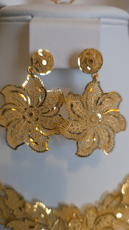 Gold Plated 3 PCS CHOKER SET-N135