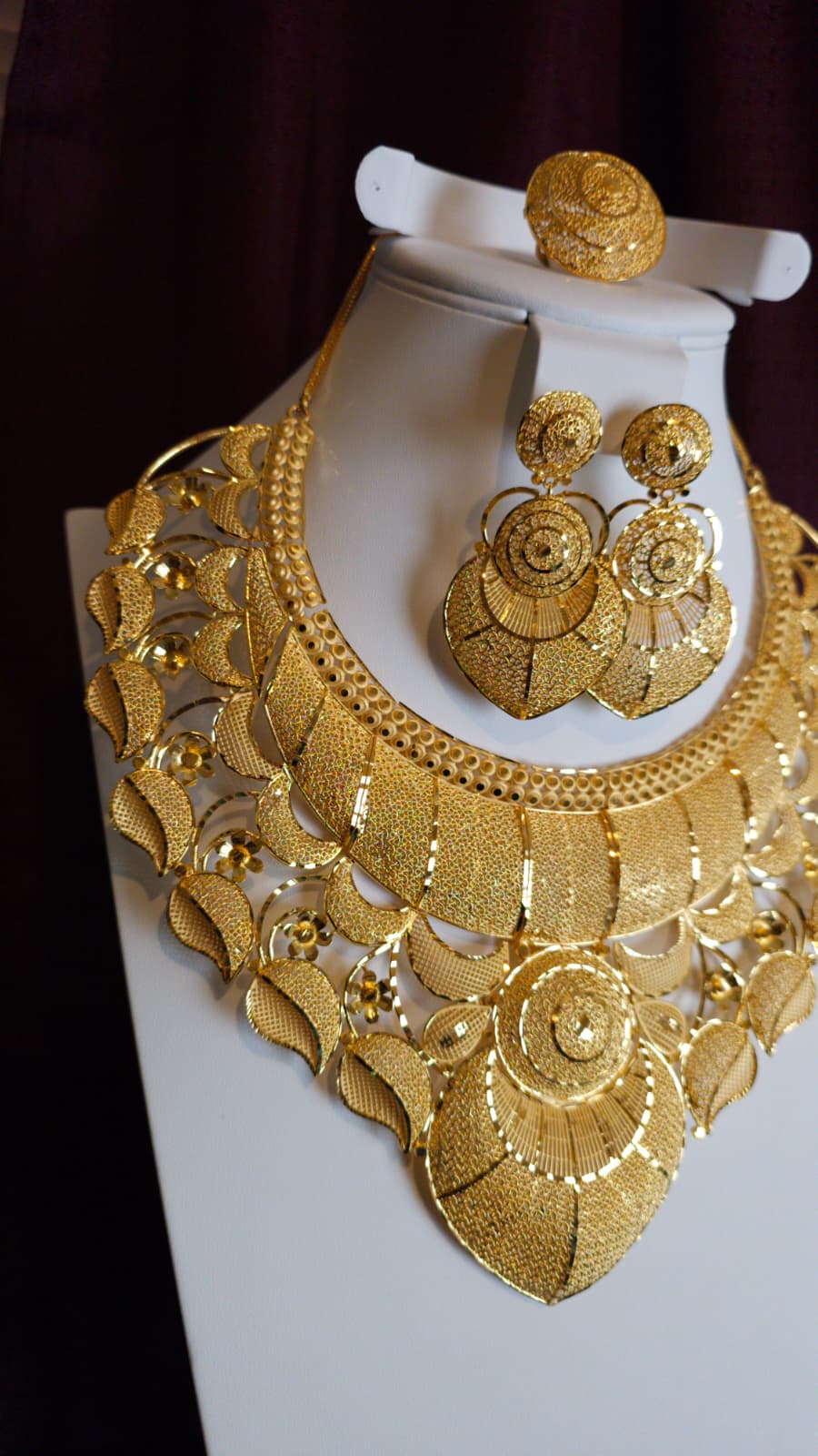 Gold Plated 3 PCS CHOKER SET-N357