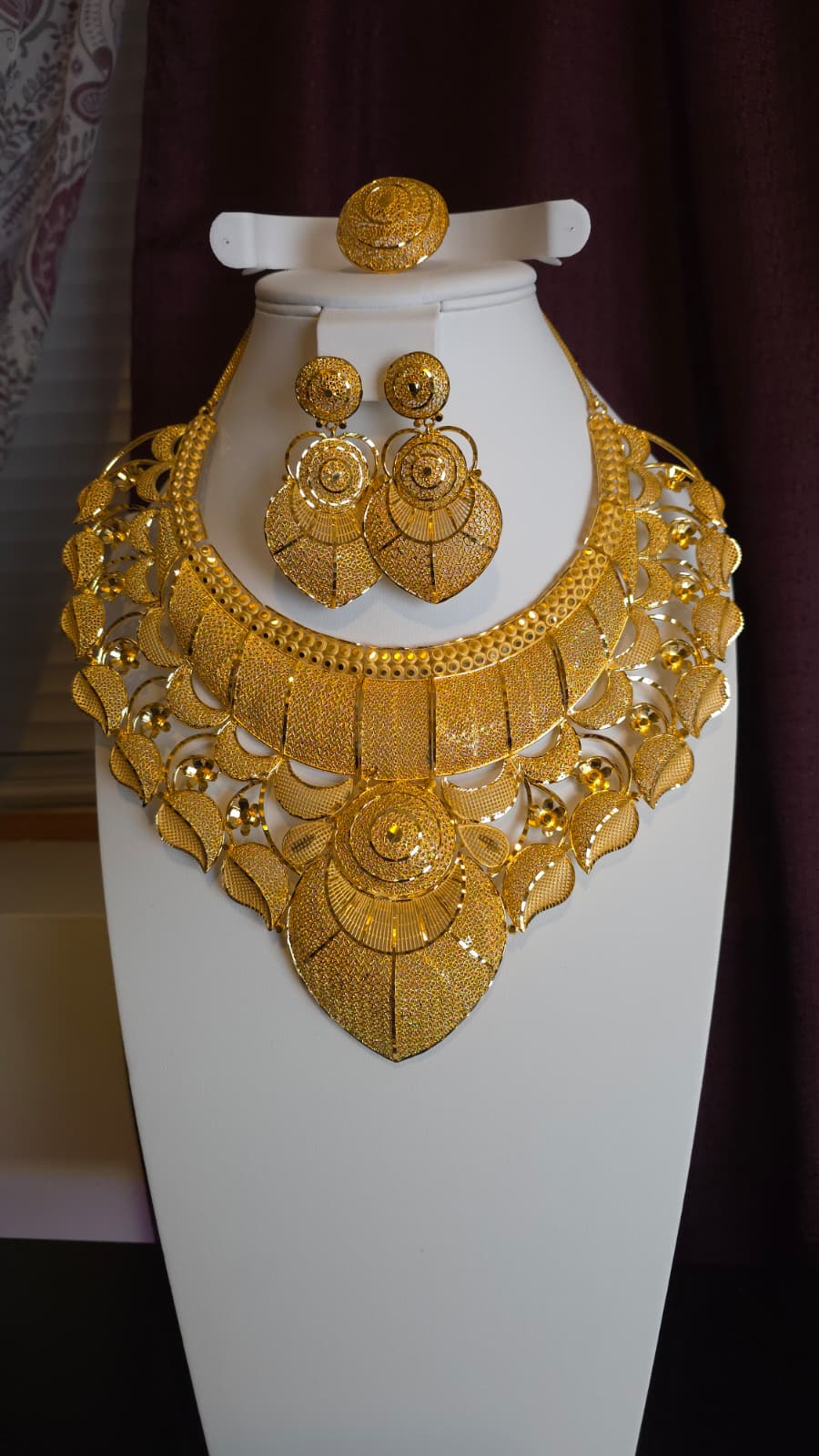 Gold Plated 3 PCS CHOKER SET-N357