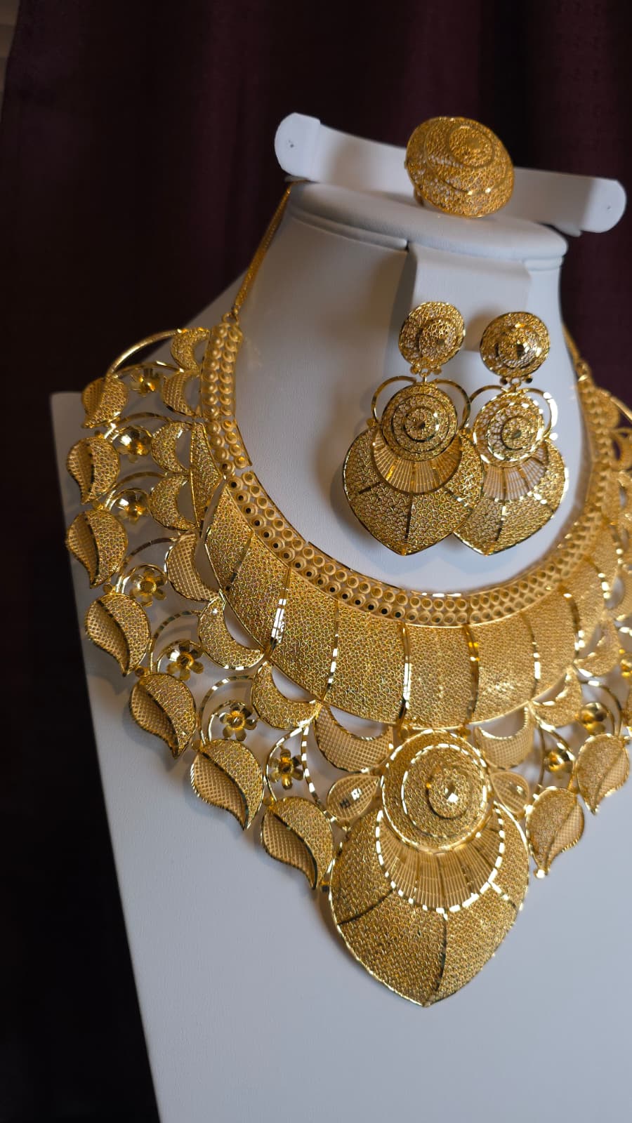 Gold Plated 3 PCS CHOKER SET-N357