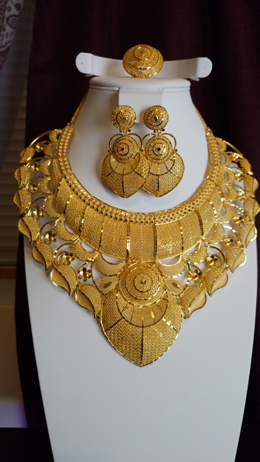 Gold Plated 3 PCS CHOKER SET-N357