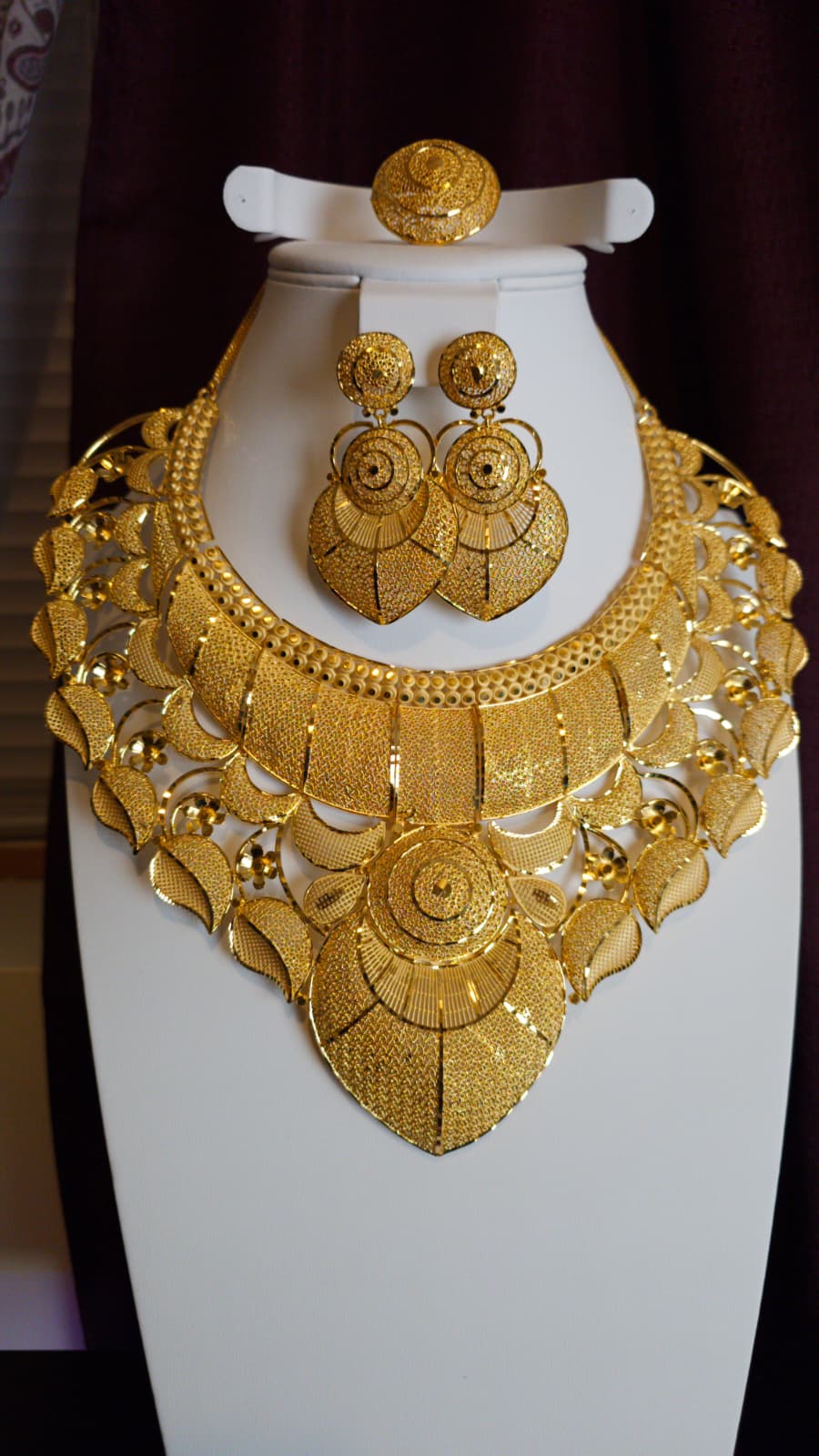 Gold Plated 3 PCS CHOKER SET-N357