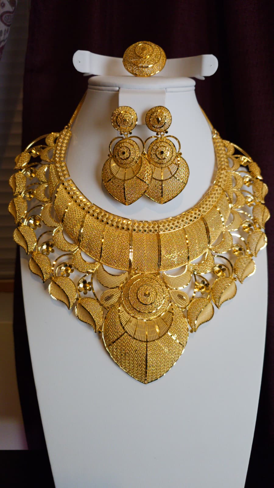 Gold Plated 3 PCS CHOKER SET-N357