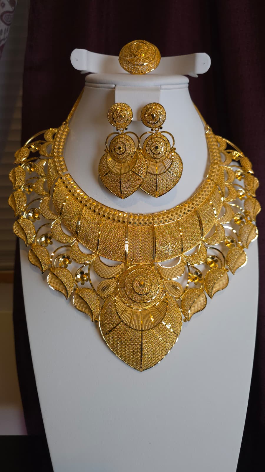 Gold Plated 3 PCS CHOKER SET-N357