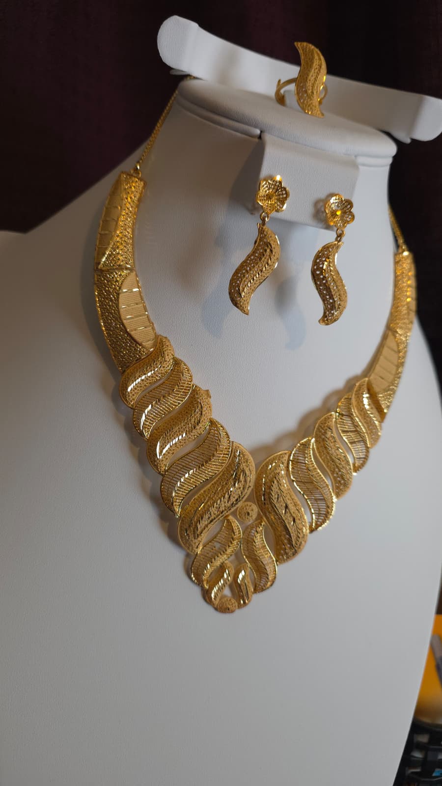Gold Plated 3 PCS CHOKER SET-N451