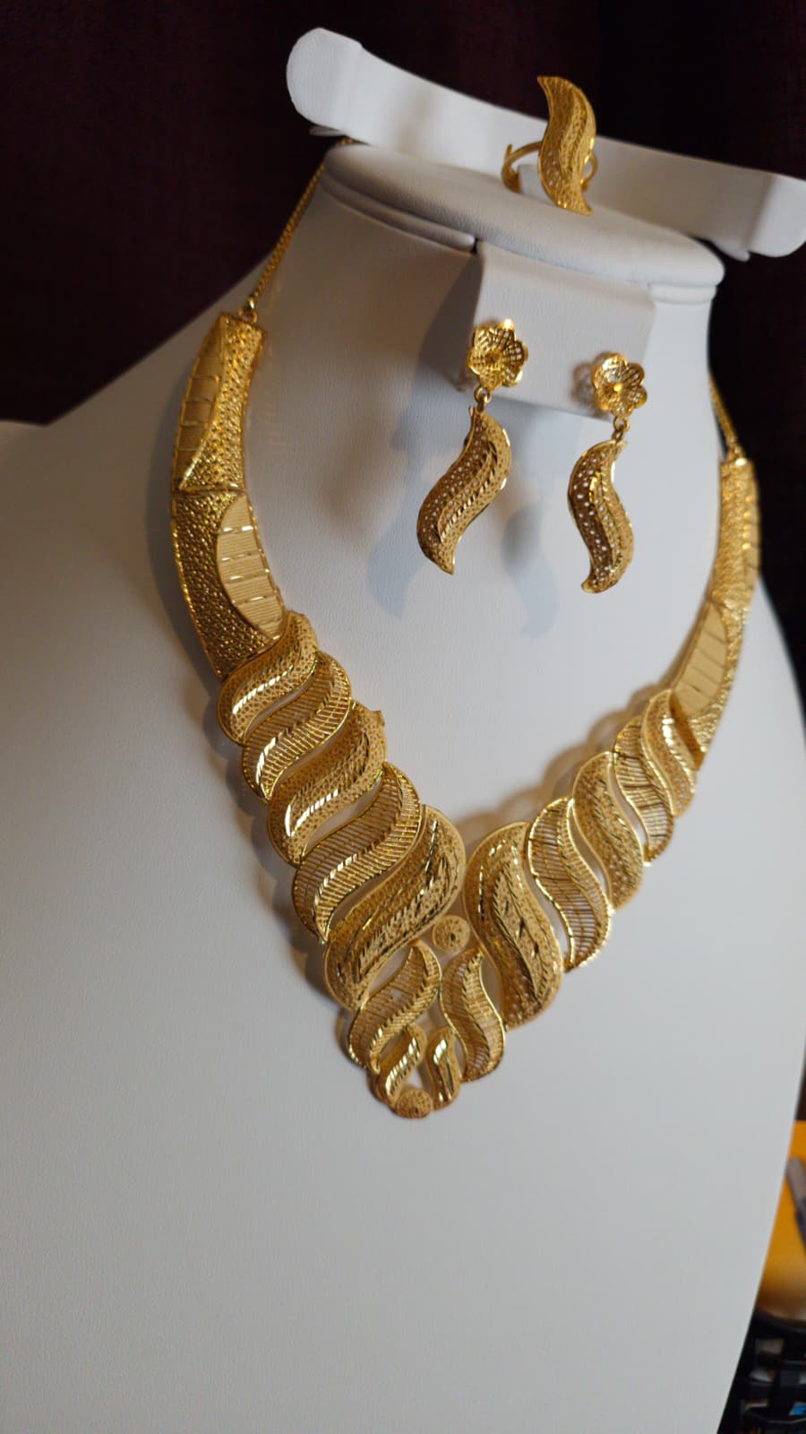 Gold Plated 3 PCS CHOKER SET-N451