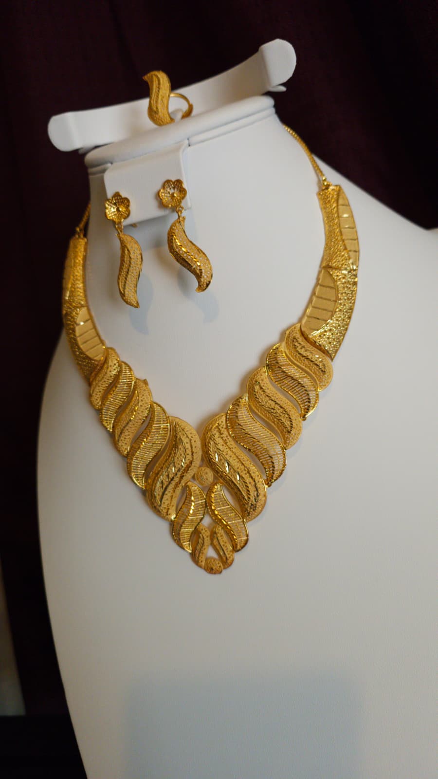 Gold Plated 3 PCS CHOKER SET-N451