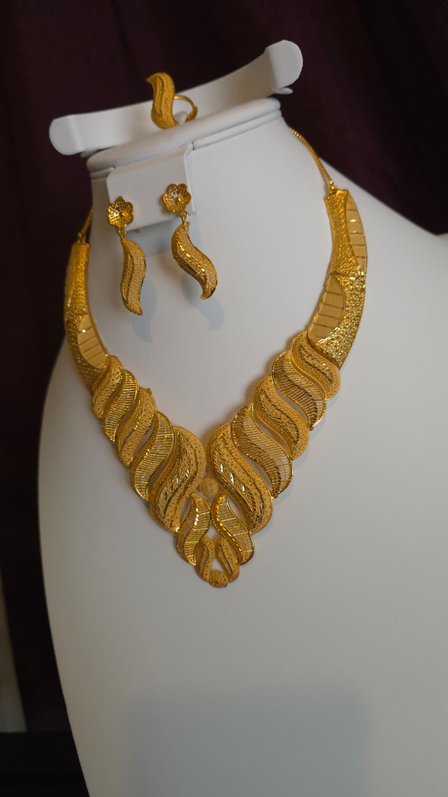 Gold Plated 3 PCS CHOKER SET-N451
