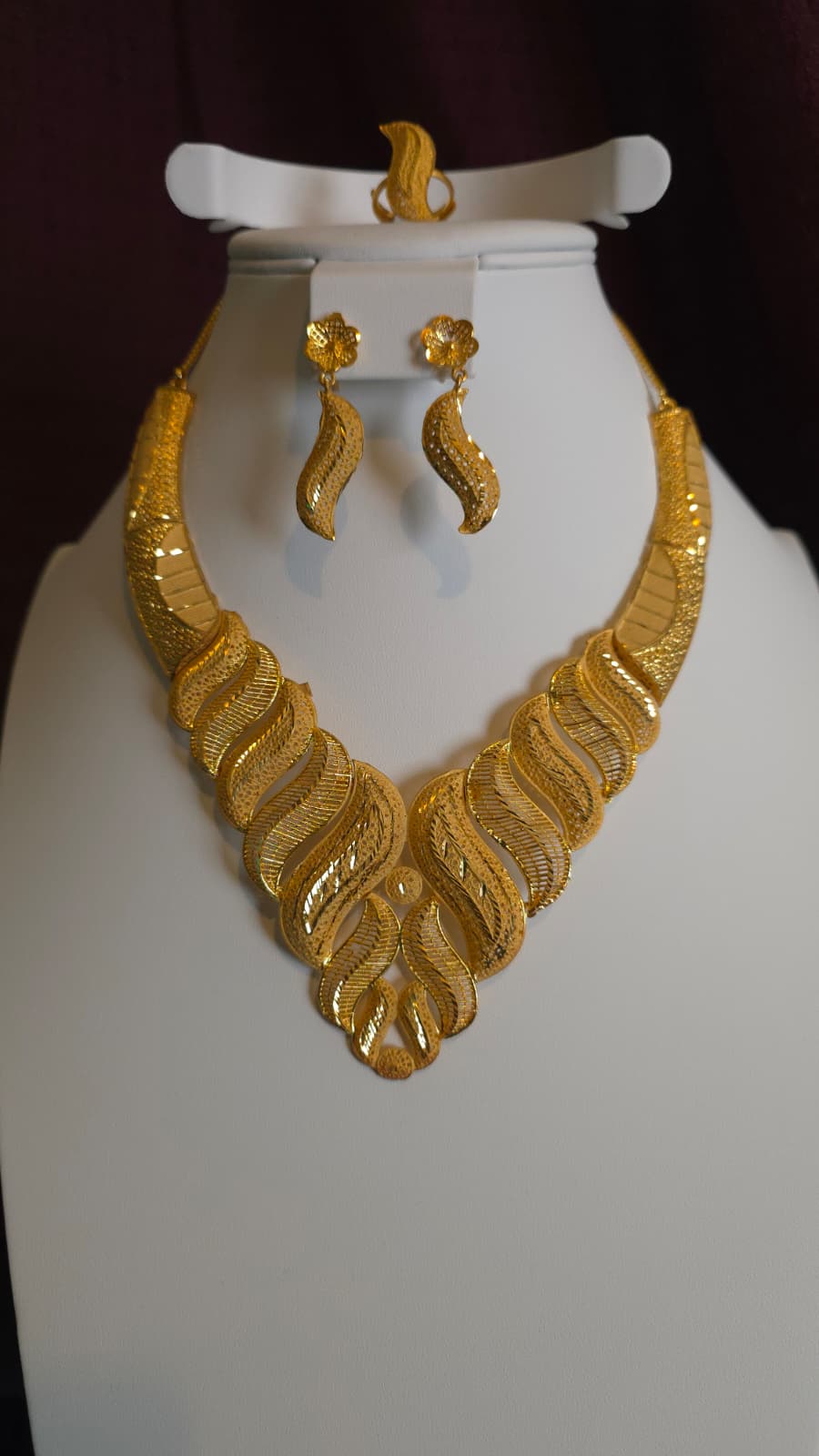Gold Plated 3 PCS CHOKER SET-N451
