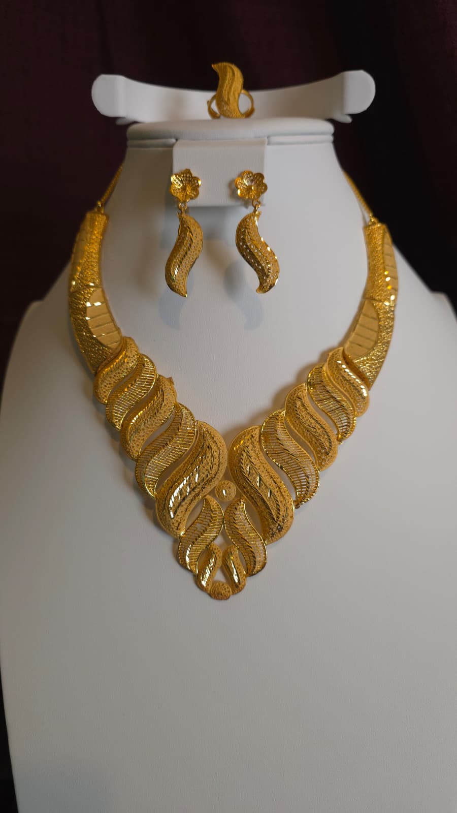 Gold Plated 3 PCS CHOKER SET-N451