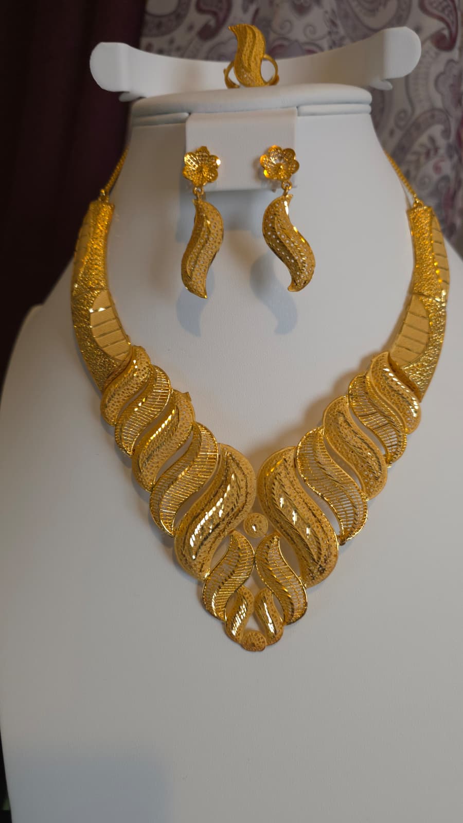 Gold Plated 3 PCS CHOKER SET-N451