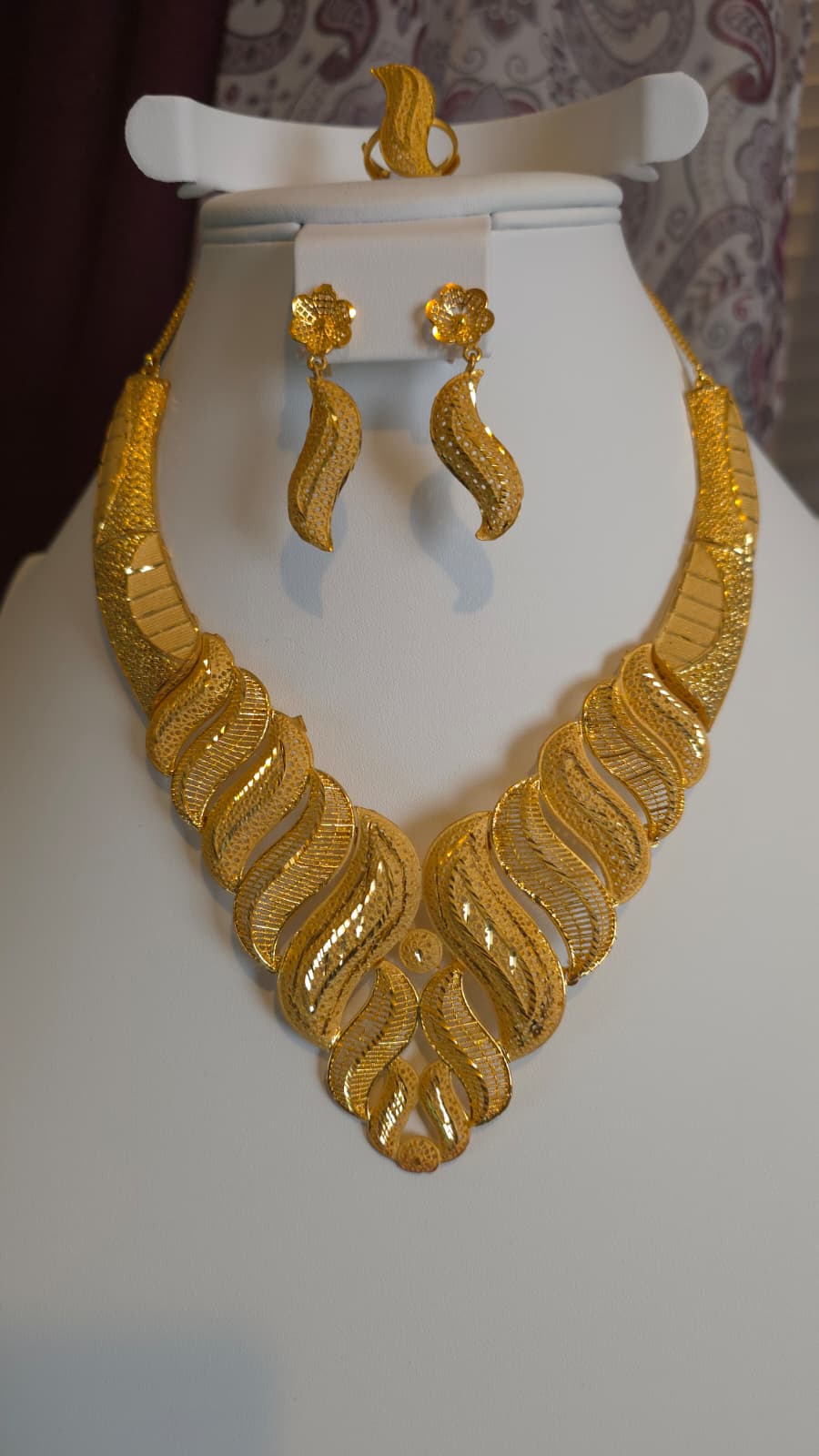 Gold Plated 3 PCS CHOKER SET-N451