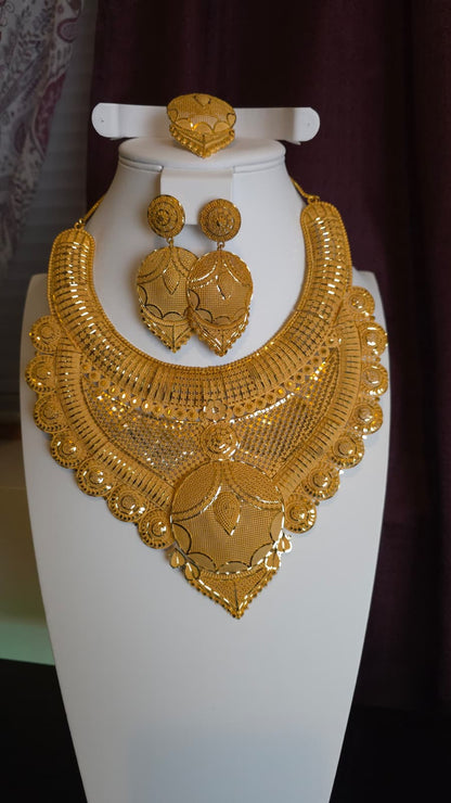 Gold Plated 3 PCS CHOKER SET-N456