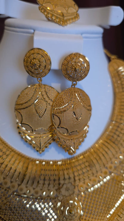 Gold Plated 3 PCS CHOKER SET-N456
