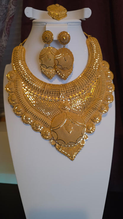 Gold Plated 3 PCS CHOKER SET-N456
