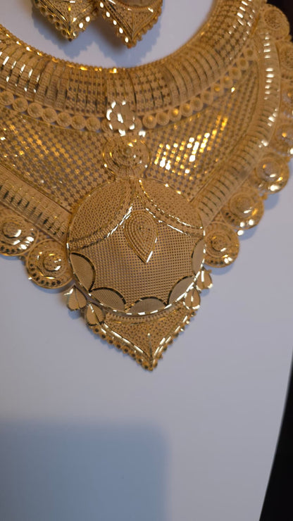 Gold Plated 3 PCS CHOKER SET-N456