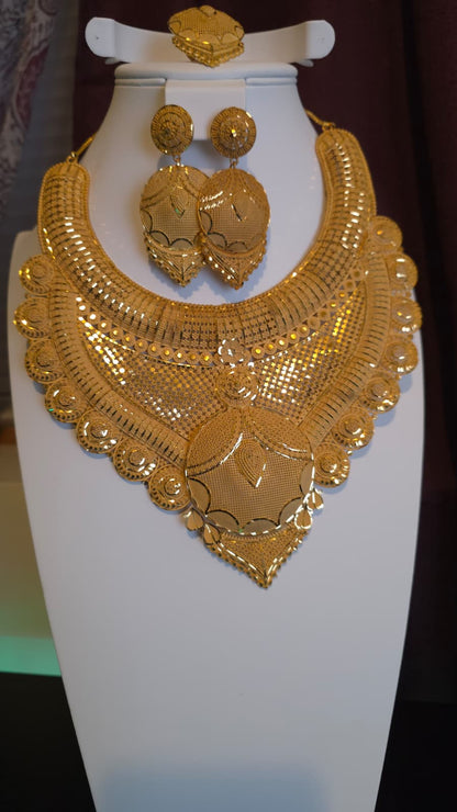 Gold Plated 3 PCS CHOKER SET-N456