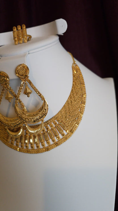 Gold Plated 3 PCS CHOKER SET- N516