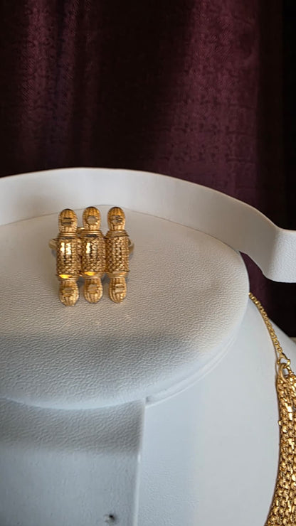Gold Plated 3 PCS CHOKER SET- N516