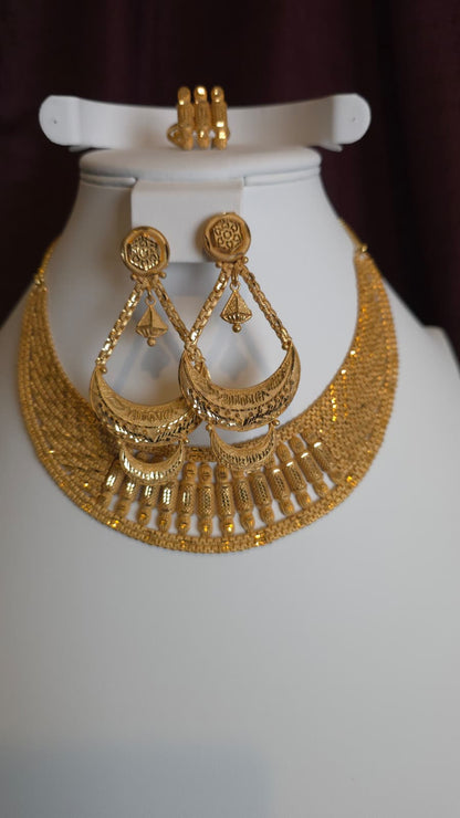 Gold Plated 3 PCS CHOKER SET- N516