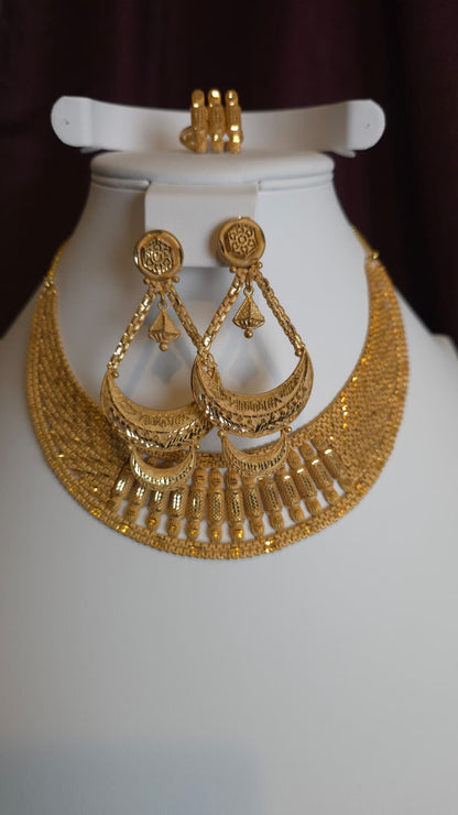 Gold Plated 3 PCS CHOKER SET- N516