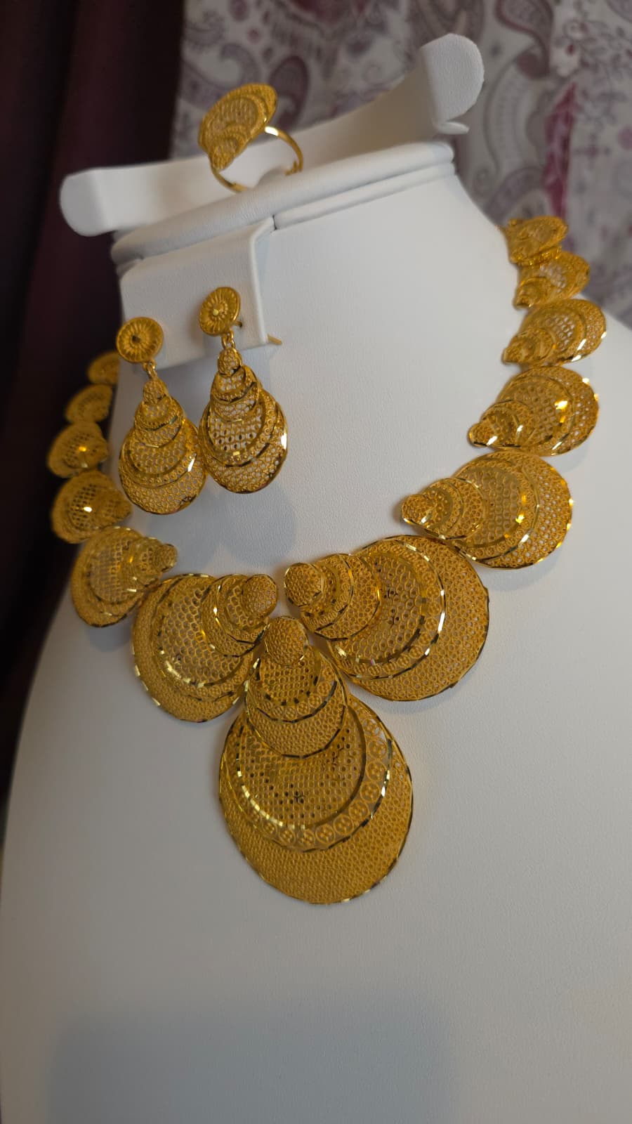 Gold Plated 3 PCS CHOKER SET-N525