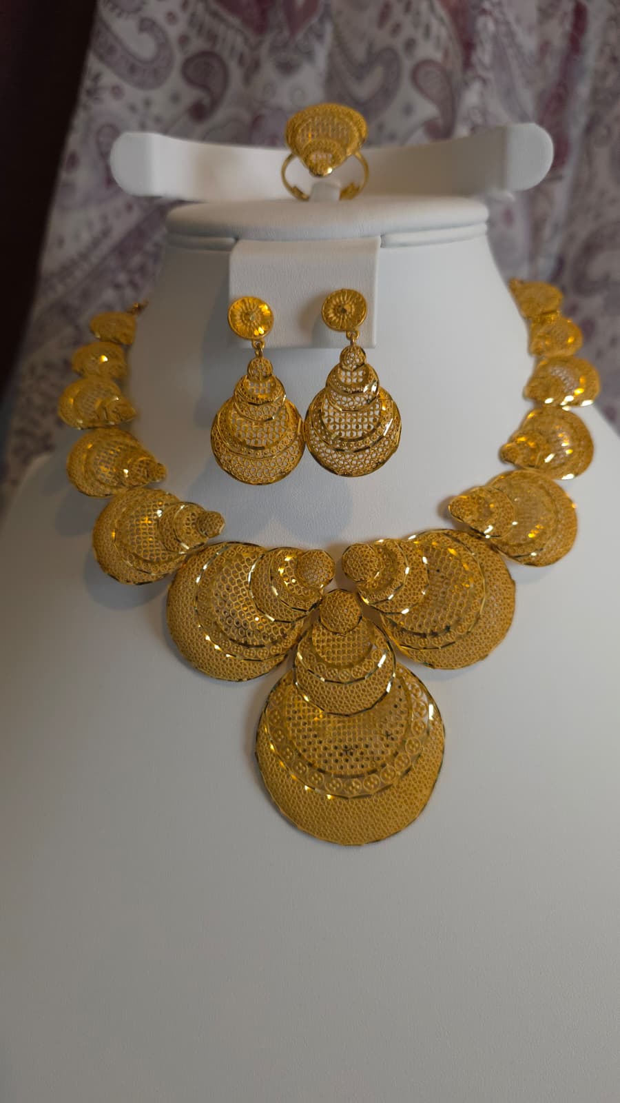 Gold Plated 3 PCS CHOKER SET-N525