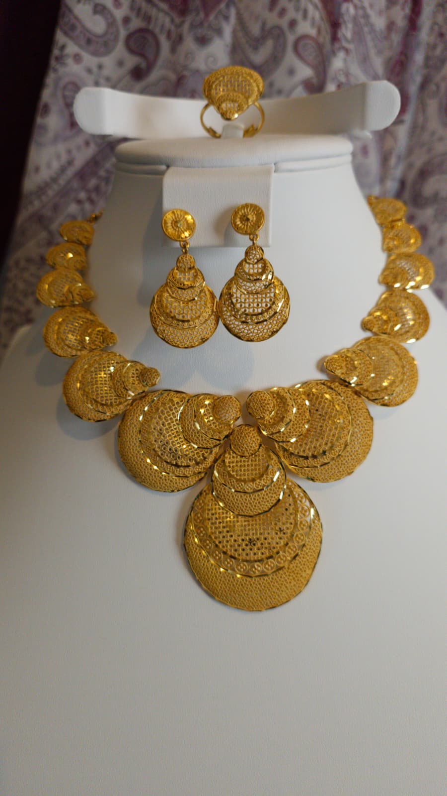 Gold Plated 3 PCS CHOKER SET-N525
