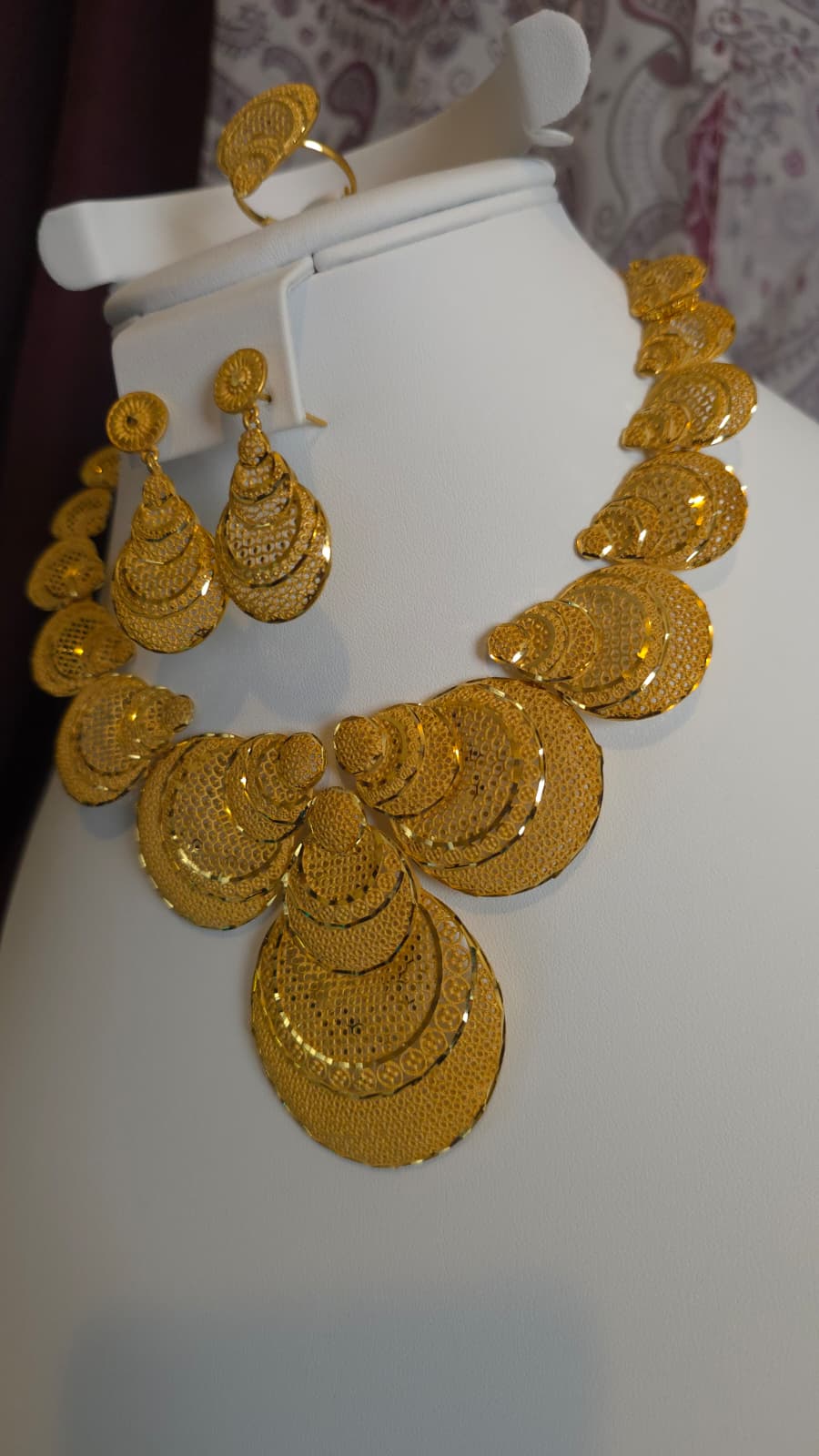 Gold Plated 3 PCS CHOKER SET-N525