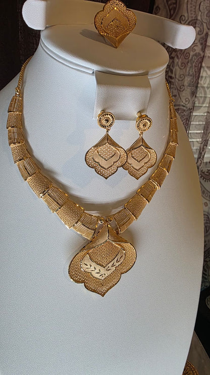 Gold Plated 3 PCS CHOKER SET-N529