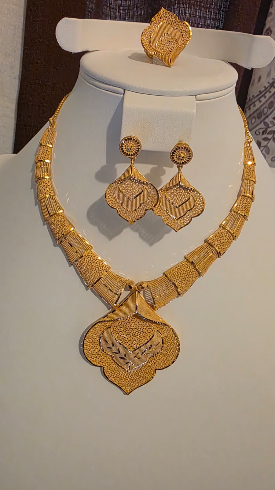Gold Plated 3 PCS CHOKER SET-N529