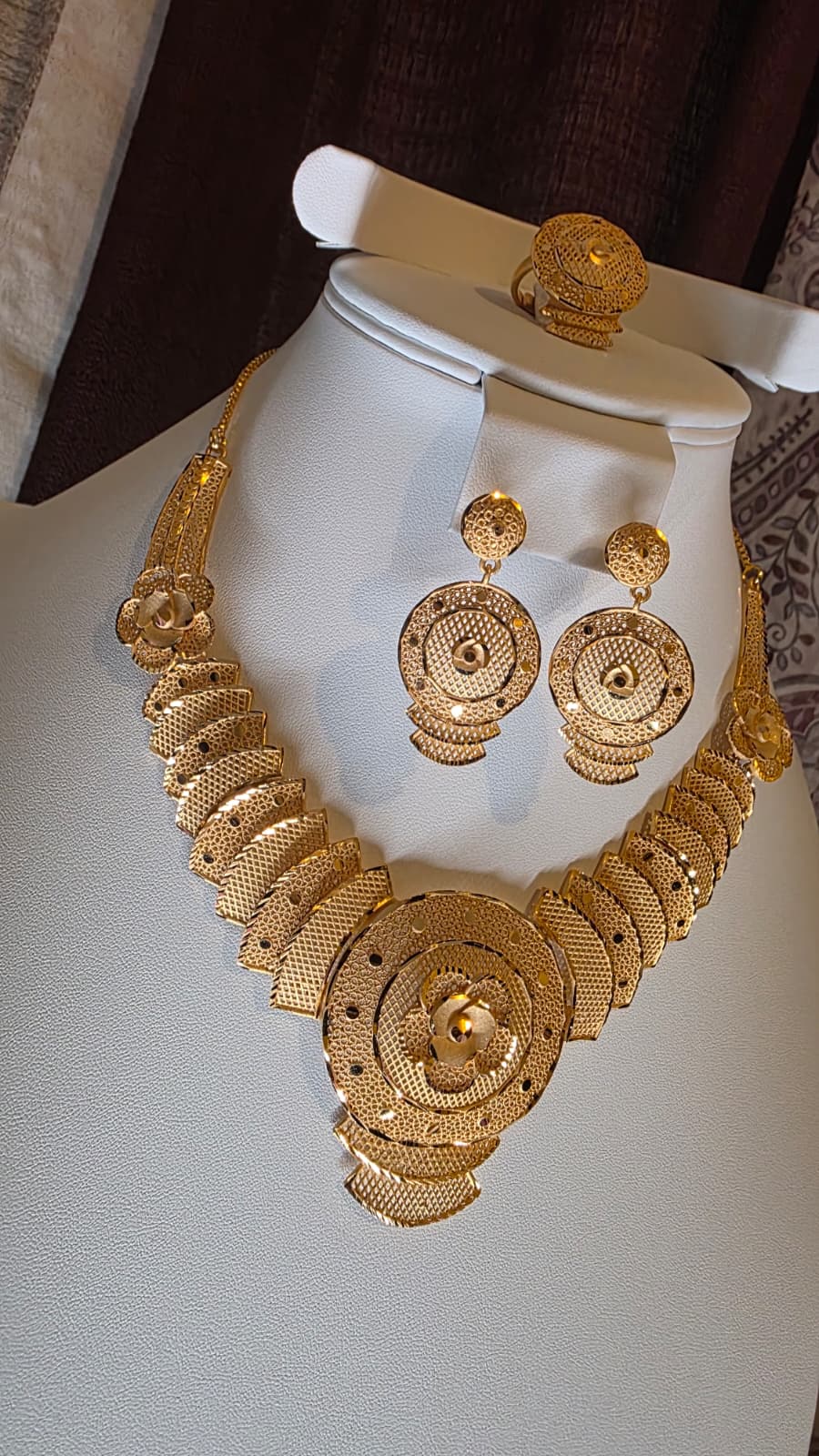 Gold Plated 3 PCS CHOKER SET-N543