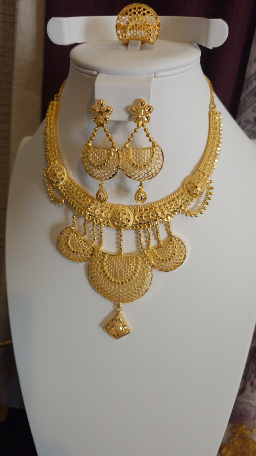 Gold Plated 3 PCS CHOKER SET-N563