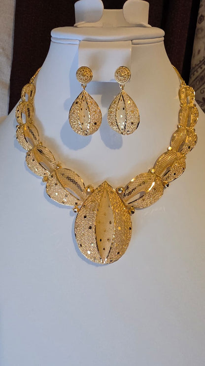 Gold Plated 2PCS CHOKER SET-N-483